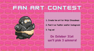 Ninja Chowdown fan art contest: make art, win games!