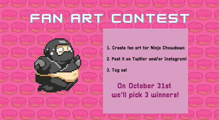 Ninja Chowdown fan art contest: make art, win games!