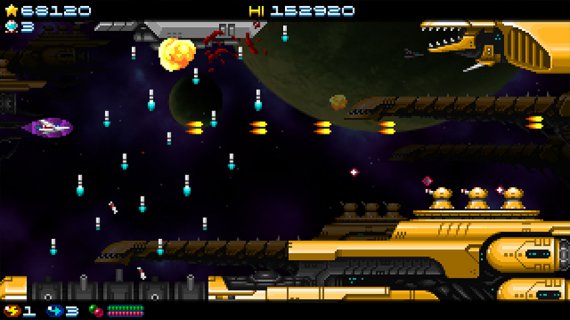 Take the controls of your ship, pilot, Super Hydorah is about to land in Steam!